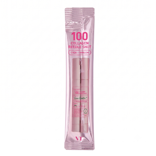 VT Cosmetics: Collagen Reedle Shot 100 Stick | Collagen Boost | Skin Firmness | Micro-Needling | Anti-Aging | 2ml × 10ea