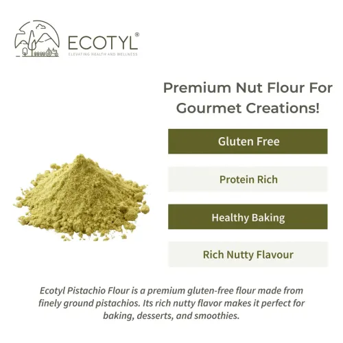 Ecotyl: Pistachio Flour | Gluten Free | Healthy Baking Flour | 200gm