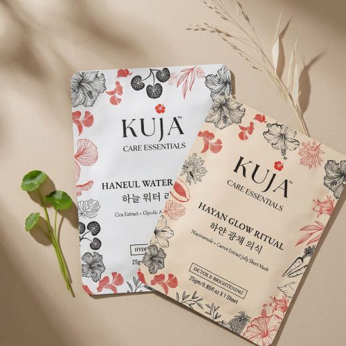 KujaCare: Glow & Hydration Ritual Sheet Mask Set | Haneul + Hayan | Pack of 6
