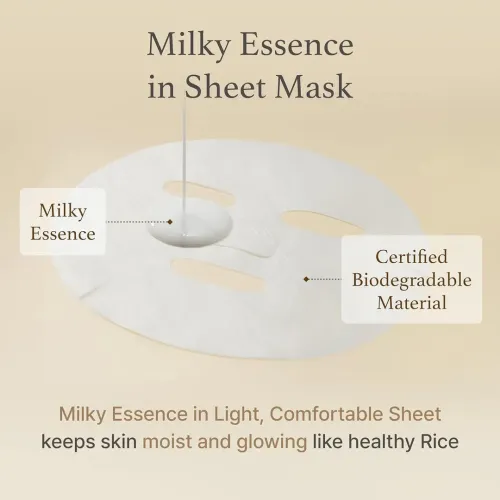 I'm From: Rice Sheet Mask | Brightening & Hydrating| Glow Boosting Sheet Mask Pack | 20ml x 5ea