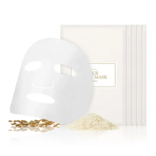 I'm From: Rice Sheet Mask | Brightening & Hydrating| Glow Boosting Sheet Mask Pack | 20ml x 5ea