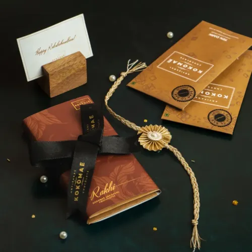 Kokomae: Coffee With 72% Dark Chocolate Rakhi Gift Combo | 2 x 50gm