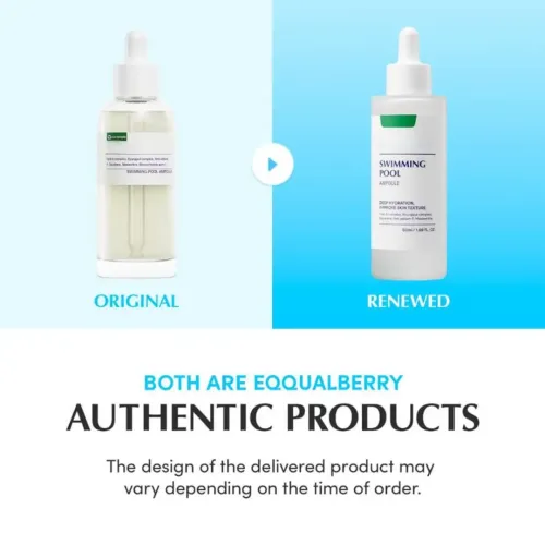 Eqqualberry: Swimming Pool Ampoule | Hydrating Face Ampoule | Deep Moisture | Glass Skin | Barrier Repair | 50ml