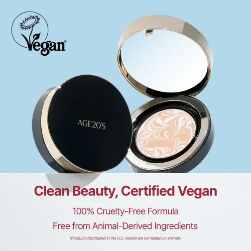 Age 20's: Signature Essence Pact Intense Cover SPF50 19C | Cushion Foundation | Full Coverage | Long-Lasting | SPF Makeup | 14gm