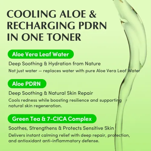 Eqqualberry: Aloe PDRN Calming Toner | Soothing Face Toner | Barrier Repair | Hydrating | Sensitive Skin | 150ml