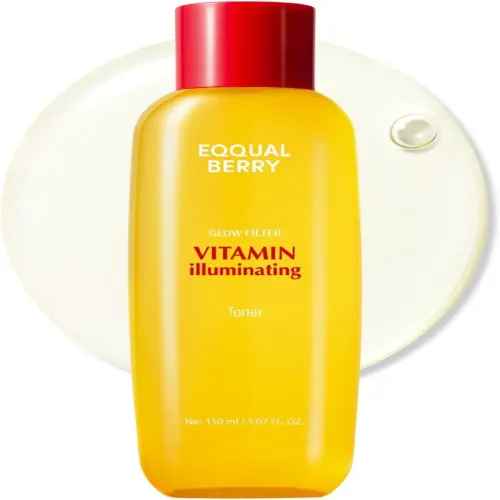 Eqqualberry: Vitamin Illuminating Toner | Brightening Face Toner | Glow Boost | Even Skin Tone | Hydrating | 150ml