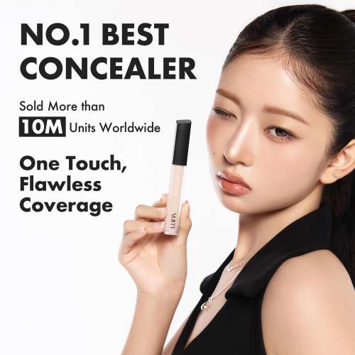 LUNA: Long Lasting Tip Concealer 21C | Full Coverage Concealer | Dark Circle & Blemish Cover | Waterproof | Long-Wear | Smooth Finish | 7.5g