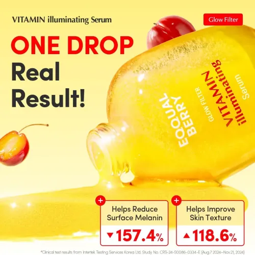 Eqqualberry: Vitamin Illuminating Serum | Brightening Face Serum | Vitamin-Rich | Glow Boost | Dark Spot Care | 30ml