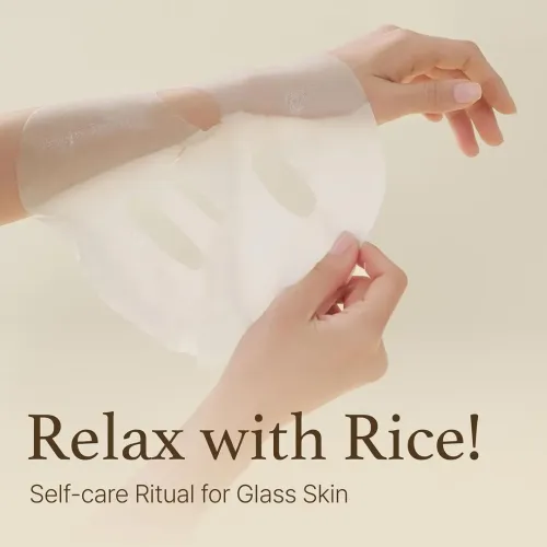 I'm From: Rice Sheet Mask | Brightening & Hydrating| Glow Boosting Sheet Mask Pack | 20ml x 5ea