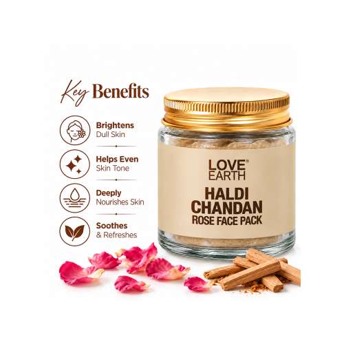 Love Earth: Haldi Chandan Rose Face Pack - 50g