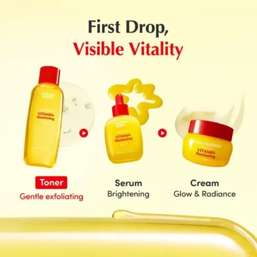 Eqqualberry: Vitamin Illuminating Toner | Brightening Face Toner | Glow Boost | Even Skin Tone | Hydrating | 150ml