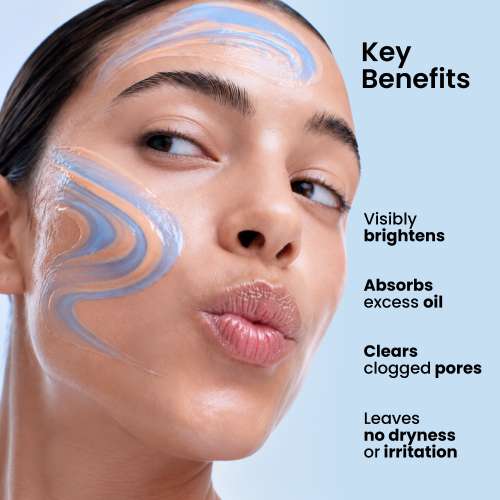 Foxtale: Dual Clay Face Mask for Pore & Oil Control | Deep Cleansing | 75ml