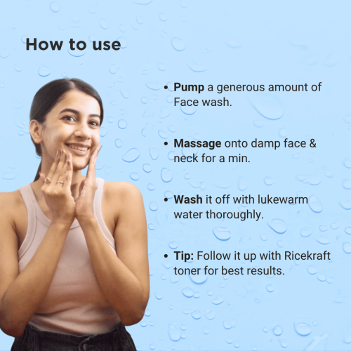 Ricekraft: Rice Water Face Wash Korean Gentle Cleanser 100ml