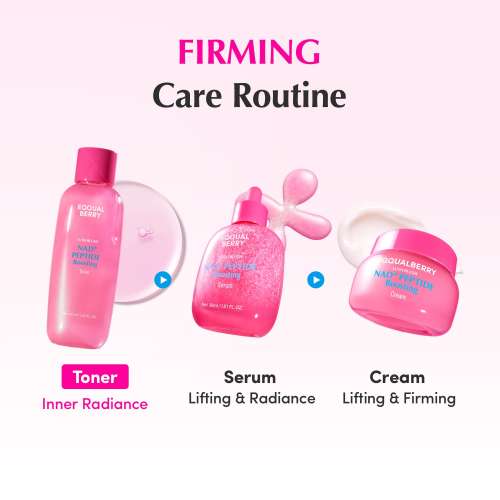 Eqqualberry: NAD+ Peptide Boosting Toner | Firming Face Toner | Peptide Care | Anti-Aging | Skin Renewal | 150ml
