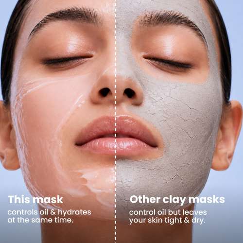 Foxtale: Dual Clay Face Mask for Pore & Oil Control | Deep Cleansing | 75ml