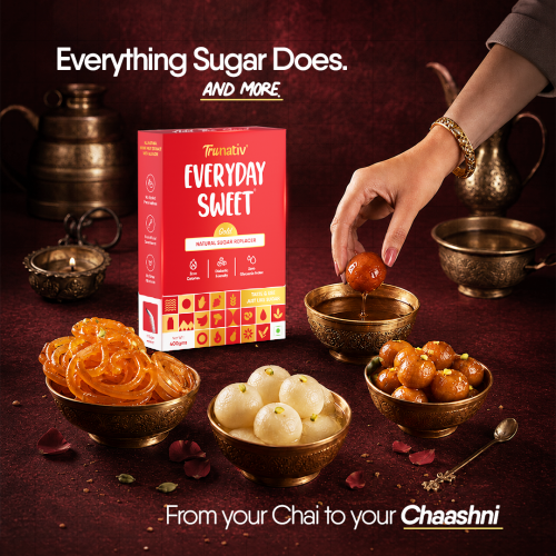 TruNativ: Everyday Sweet Gold | Allulose & Monk Fruit Sweetener Powder Loose Sugar | Zero-Calorie Sugar Substitute | 1:1 Sugar Replacer for Cooking & Baking | Keto & Diabetic Friendly | 400g (Pack of 1).