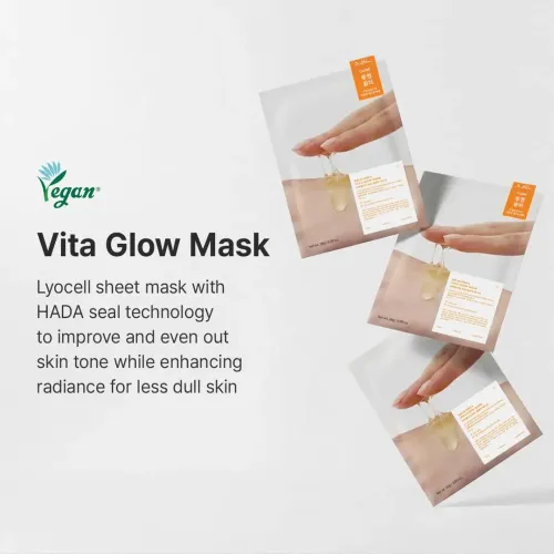 Dr.Althea: Vita Glow Mask | Brightening | Radiance Boosting | Korean  Sheet Mask | Pack of 4 | 28gm