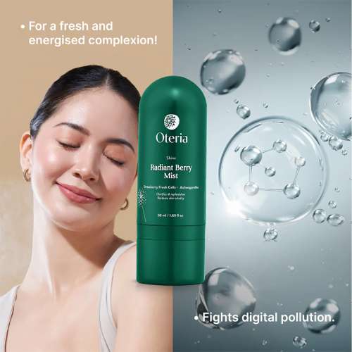 Oteria: Radiant Berry Mist | With Fresh Strawberry Fruit Cells | For a radiant and youthful complexion | 50ml