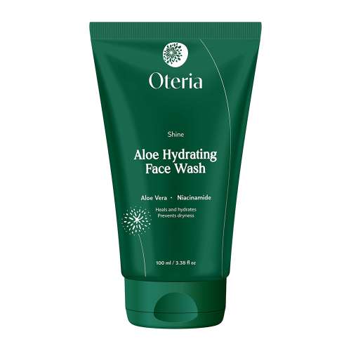Oteria: Aloe Hydrating Face Wash 1% Niacinamide Hydrating Cleanser For Oily & Acne Prone Skin | 100ml