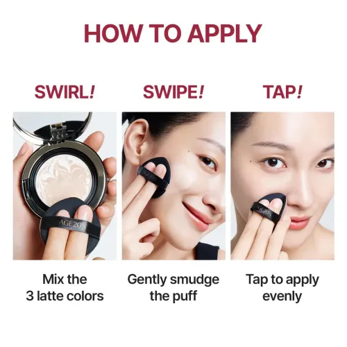 Age 20's: Signature Essence Pact Intense Cover SPF50 41N | Cushion Foundation | Full Coverage | Long-Lasting | SPF Makeup | 14gm
