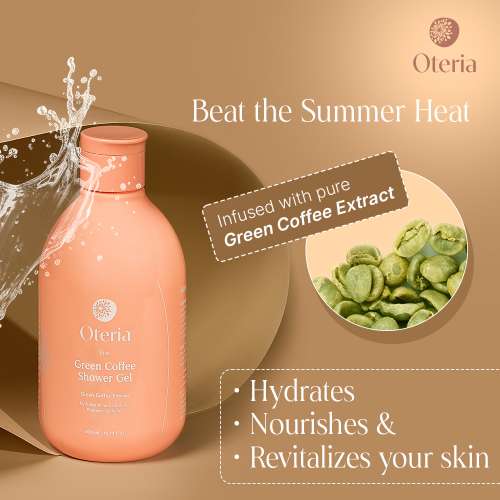 Oteria: Green Coffee Body Shower Gel | For Skin Radiance And Nourishment | For All Skin Types | 300ml