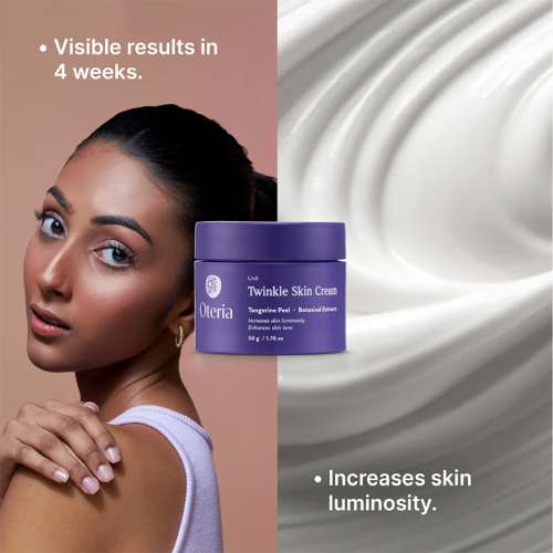 Oteria: Twinkle Skin Cream | With Tangerine Peel and Botanical Extracts | For Pigmentation And Dark Spots | 50gm