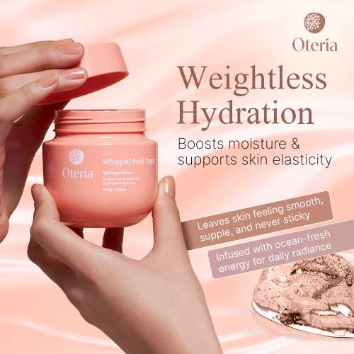 Oteria: Whipped Body Yogurt | With Red Algae Extract | Boosts Hydration | 200g