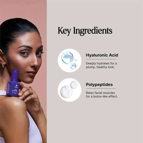 Oteria: Plumpy Skin Serum | With Polypeptides and Hyaluronic Acid | Reduced Wrinkle Lift Effect | 30ml