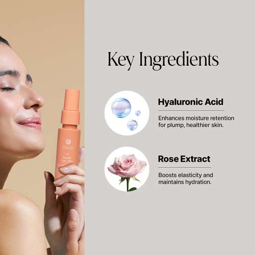Oteria:  Rosette Face Mist | Hydrating Toner | With Rose Extract and Hyaluronic Acid | 30ml