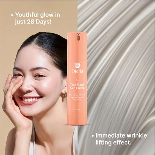 Oteria: Time Travel Skin Cream | Anti Aging Cream | Skin Tightening Cream For Face | Reduces Fine Lines and Wrinkles | 50gm