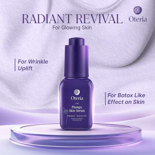 Oteria: Plumpy Skin Serum | With Polypeptides and Hyaluronic Acid | Reduced Wrinkle Lift Effect | 30ml