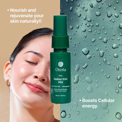 Oteria: Radiant Kiwi Mist | With Fresh Kiwi Fruit Cells | Combats Blue Light Pollution | 30ml