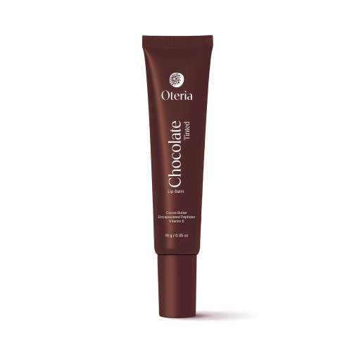 Oteria:  Chocolate Tinted Lip Balm | With Cocoa Butter, Encapsulated Peptides & Vitamin E | Smooth, Plump Lips | 10g
