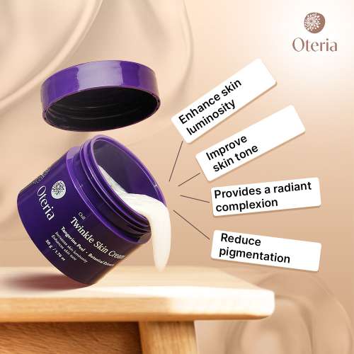 Oteria: Twinkle Skin Cream | With Tangerine Peel and Botanical Extracts | For Pigmentation And Dark Spots | 50gm