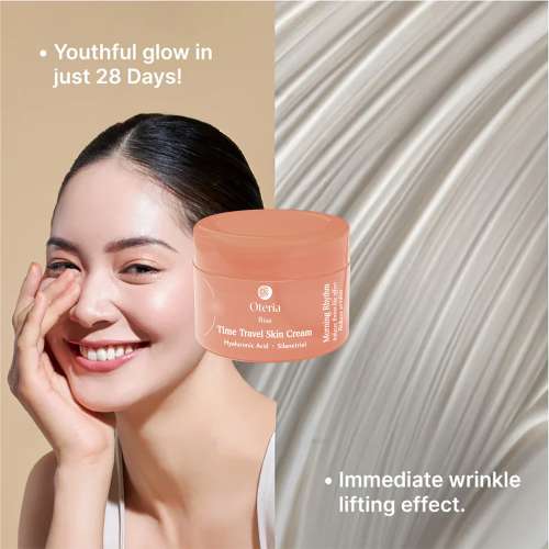 Oteria: Time Travel Skin Cream | Anti Aging Cream | Skin Tightening Cream For Face | Reduces Fine Lines and Wrinkles | 12gm