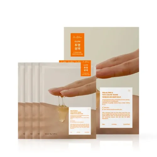 Dr.Althea: Vita Glow Mask | Brightening | Radiance Boosting | Korean  Sheet Mask | Pack of 4 | 28gm
