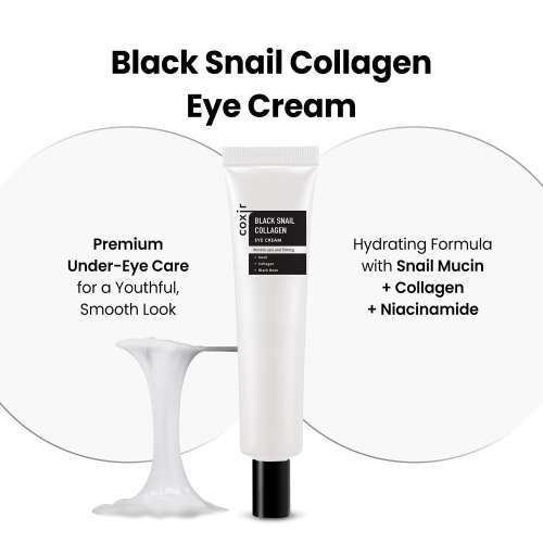 Coxir: Black Snail Collagen Eye Cream 30ml