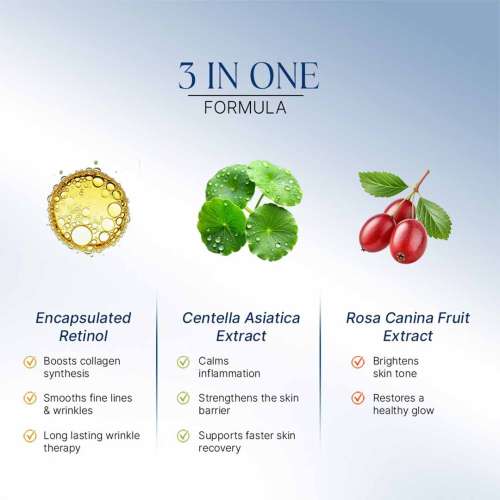 Oteria: Anti-Aging Night Serum with 0.5% |  Face Serum for Fine Lines, Wrinkles & Glowing, Youthful Skin | 30gm