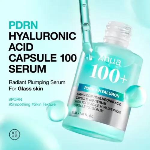 Anua: PDRN Hyaluronic Acid Capsule 100 Serum with Collagen | For Plump, Dewy, Radiant Glass Skin |  | 30ml