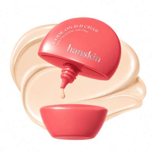 Hanskin: Code-On DD Cream Foundation Light Beige 21N | Skin Tone-Up Cream | 35ml