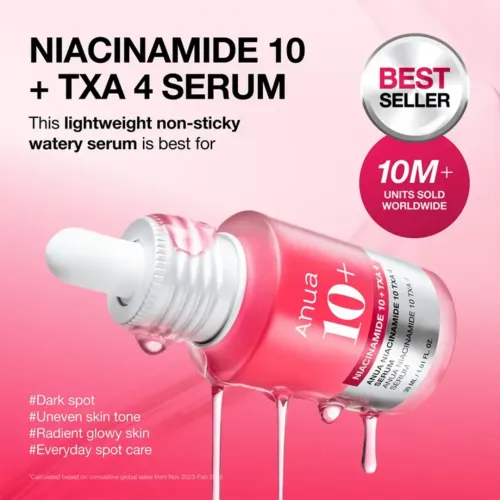 Anua: Niacinamide 10% + TXA 4% Serum | Dark Spot & Pigmentation Serum | 30ml