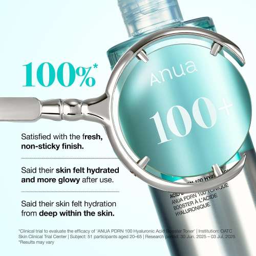 Anua: PDRN 100 Hyaluronic Acid Booster Toner | Hydrating Toner for Glowing Skin | Strengthens Skin Barrier | Boosts Elasticity | 250ml