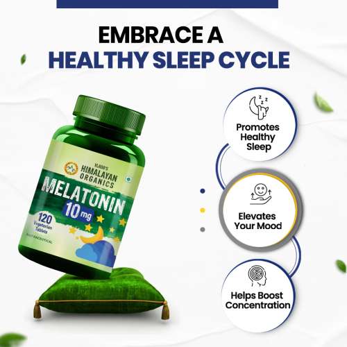 Vlado's Himalayan Organics: Melatonin 10Mg (Healthy Sleep Cycle) - 120 Tablets