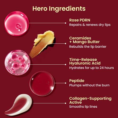 Foxtale: Plumping Ceramide Lip Balm for Hydrated & Smooth Lips with Gloss Finish | Peach | 3.5ml