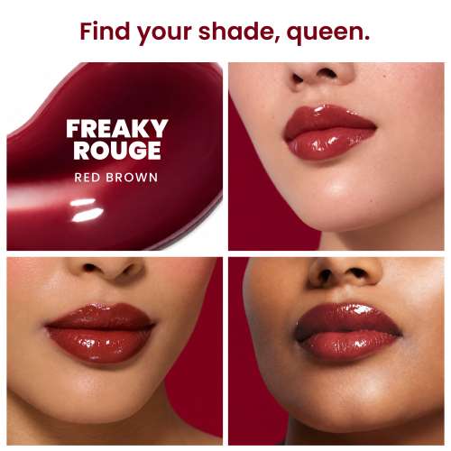Foxtale: Plumping Ceramide Lip Balm for Hydrated & Smooth Lips with Gloss Finish | Rouge | 3.5ml