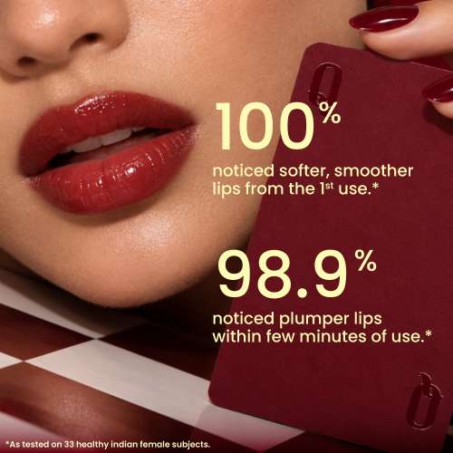 Foxtale: Plumping Ceramide Lip Balm for Hydrated & Smooth Lips with Gloss Finish | Peach | 3.5ml