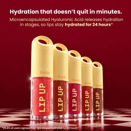 Foxtale: Plumping Ceramide Lip Balm for Hydrated & Smooth Lips with Gloss Finish | Peach | 3.5ml