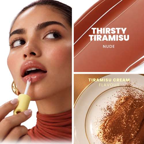 Foxtale: Plumping Ceramide Lip Balm for Hydrated & Smooth Lips with Gloss Finish | Tiramisu | 3.5ml