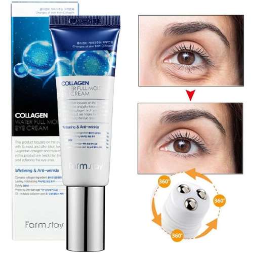 Farmstay: Collagen Water Full Moist Rolling Eye Serum - 25ml