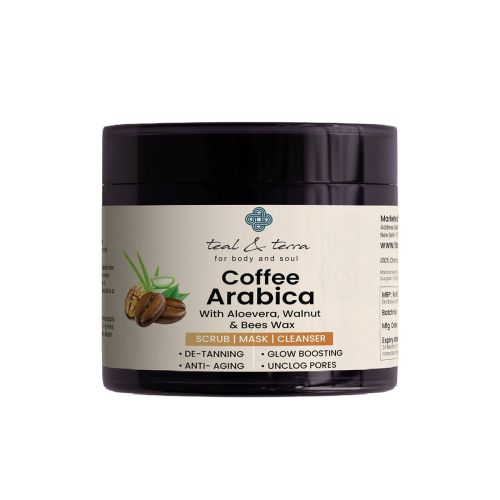 Teal and Terra: 3-In-1 Face Mask Coffee Arabica - 100gm